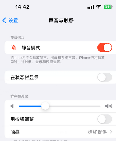 沔城回族镇苹果15Pro维修网点分享iPhone15Pro系列机型中隐藏静音图标 